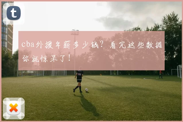 cba外援年薪多少钱？看完这些数据你就惊呆了！